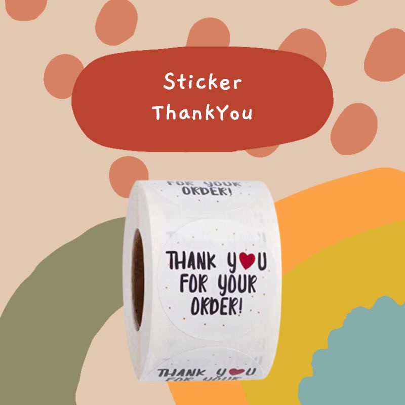 

stiker thankyou stiker estetik stiker aestetik packing lucu olshop