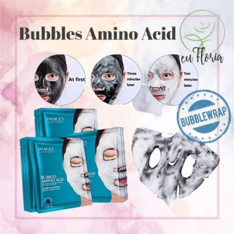 MASKER DETOX WAJAH Image BUBBLES AMINO ACID