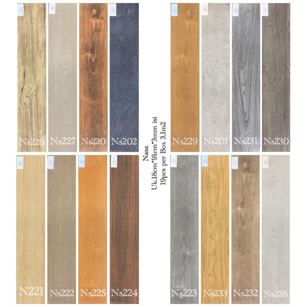 Vinyl Plank Nasa Tebal 3mm - Lantai Vinyl Kayu Murah