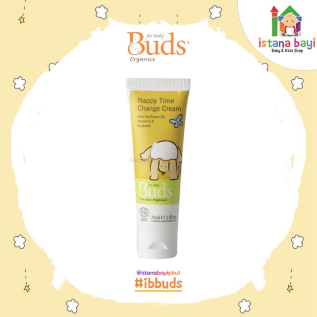 Buds Nappy Time Change cream 75 ml - Krim ruam Popok