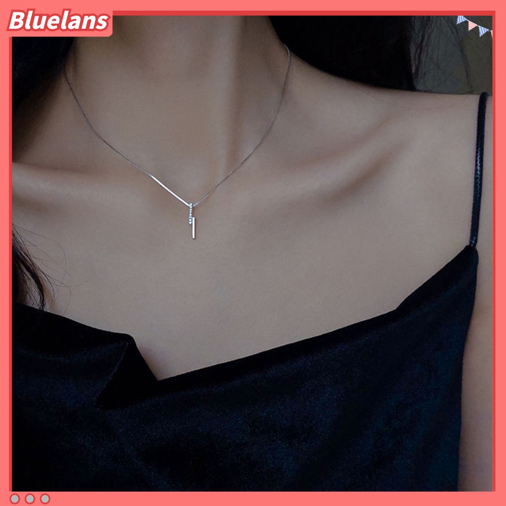 Kalung Klavikula Dengan Liontin Glitter Untuk Wanita