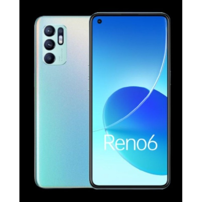 HARGA MURAH HP Oppo Reno 6 4G 8GB/128GB    Aurora LikeNew