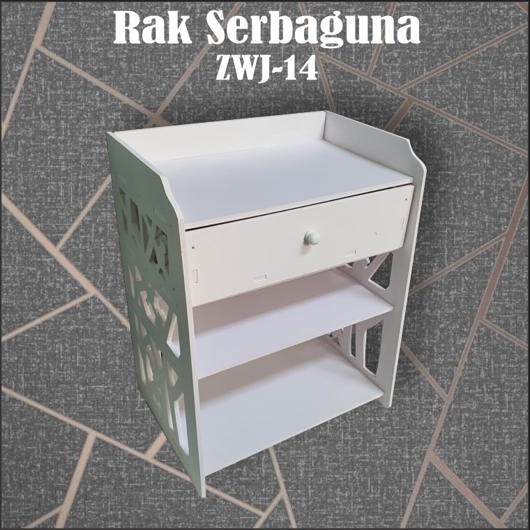 Barnik88 Miliki segera Table Meja Samping Tempat Tidur Lemari Kecil Mini Storage Cabinet Tempat Penyimpan rak serbaguna - BARNIK88