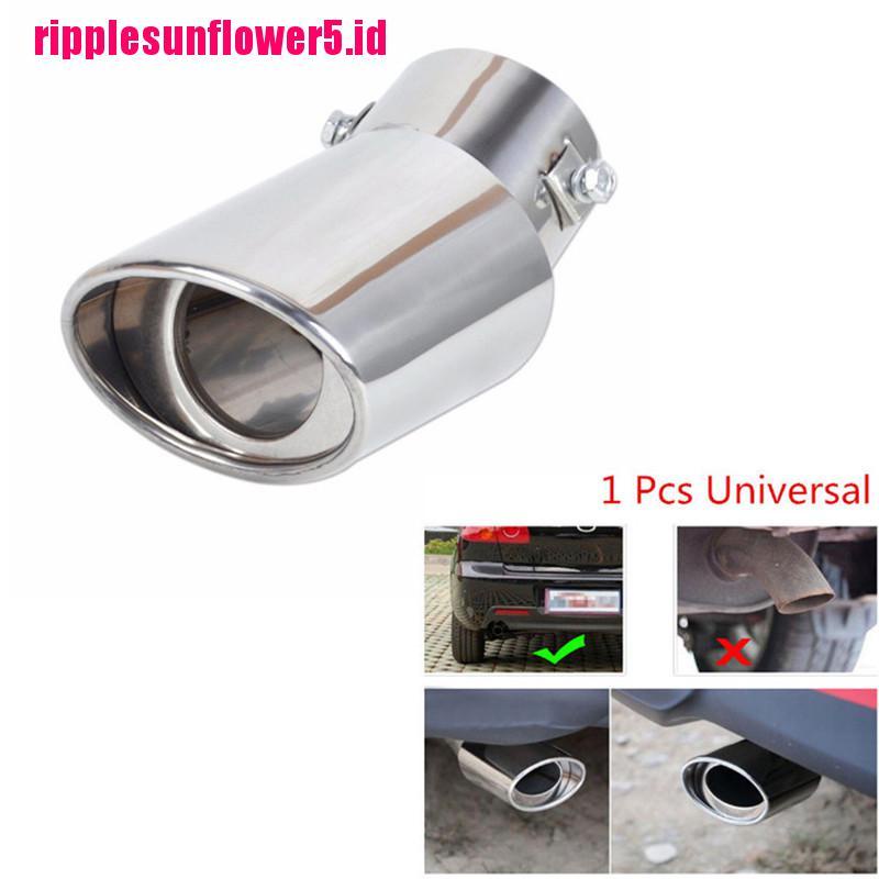 Ujung Pipa Knalpot Mobil Universal Bahan Krom Stainless Steel