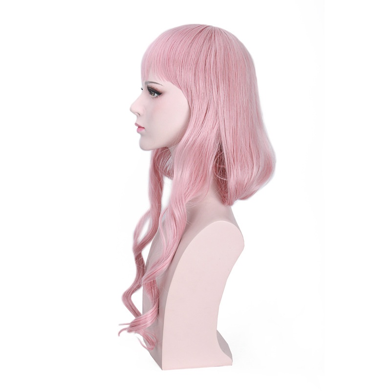 LOL-127 wig rambut palsu daily lolita cosplay love nikki wedding pink panjang