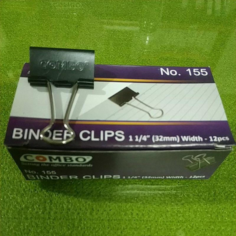 

Binder Clip Combo no. 155 1 kotak isi 12 bh / Binderclip no155 / Binder Clips no.155 / Binderclips / Klip Jepit Hitam Murah 32mm 1 1/4