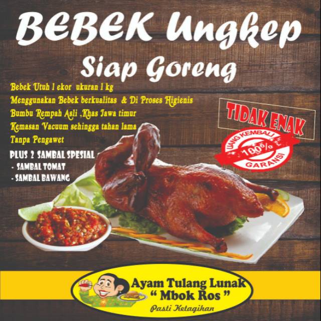 Bebek Ungkep Tulang Lunak 1 Ekor Pasti Enak Shopee Indonesia