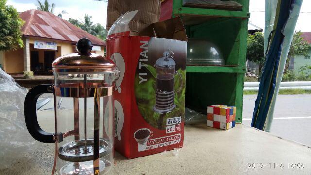 French Press Coffee Maker Rosegold / Coffee Plunger Alat Penyeduh Kopi