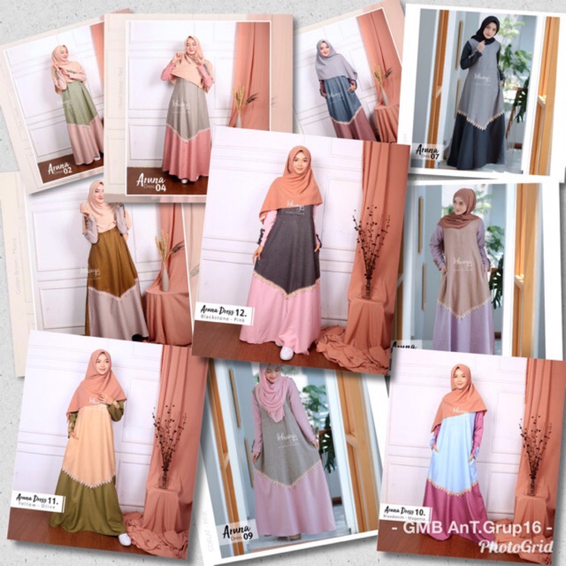ARUNA DRESS KATUN MADINA BY KHAIYA