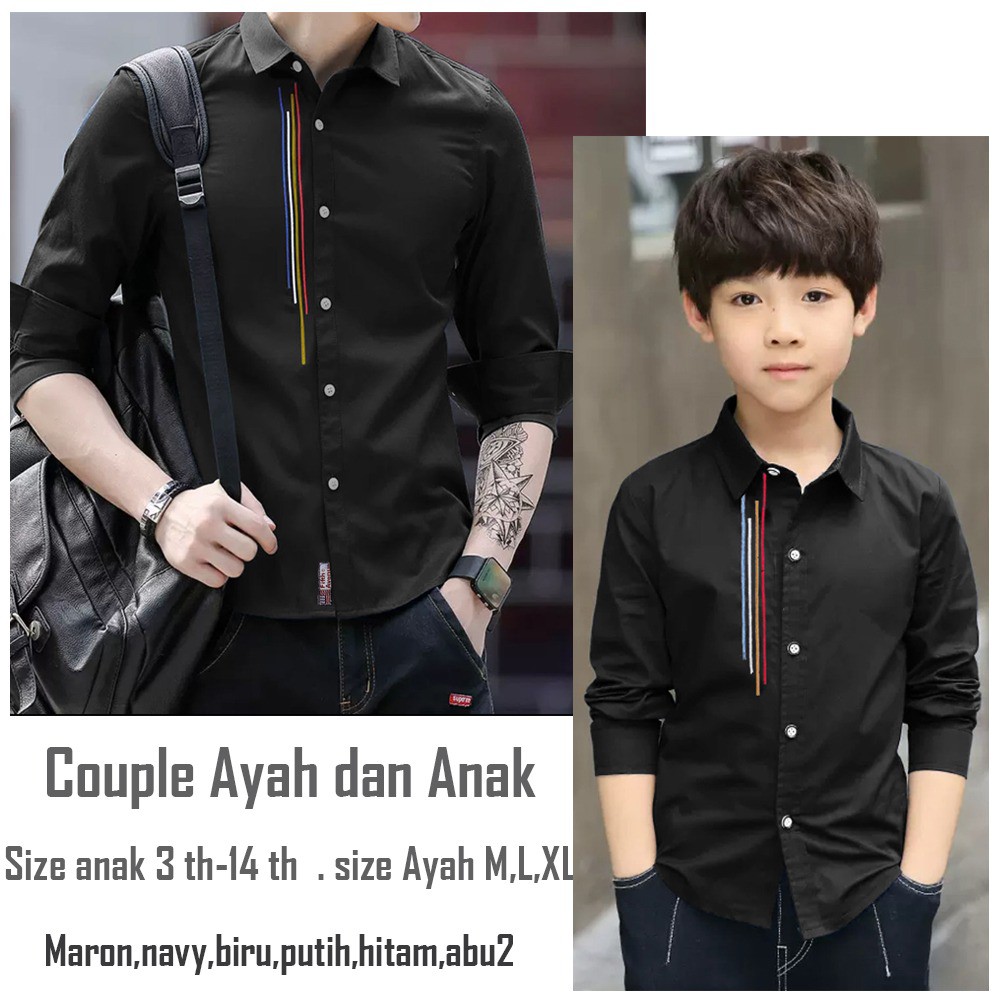 Amspro couple ayah dan anak laki-laki couple keluarga couple ayah anak cowok Yosakitobi Hitam