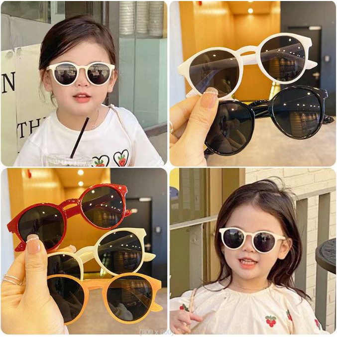 BV.ID KC611 KACAMATA FASHION ANAK RETRO  KACA MATA ULZZANG VINTAGE SUNGLASSES