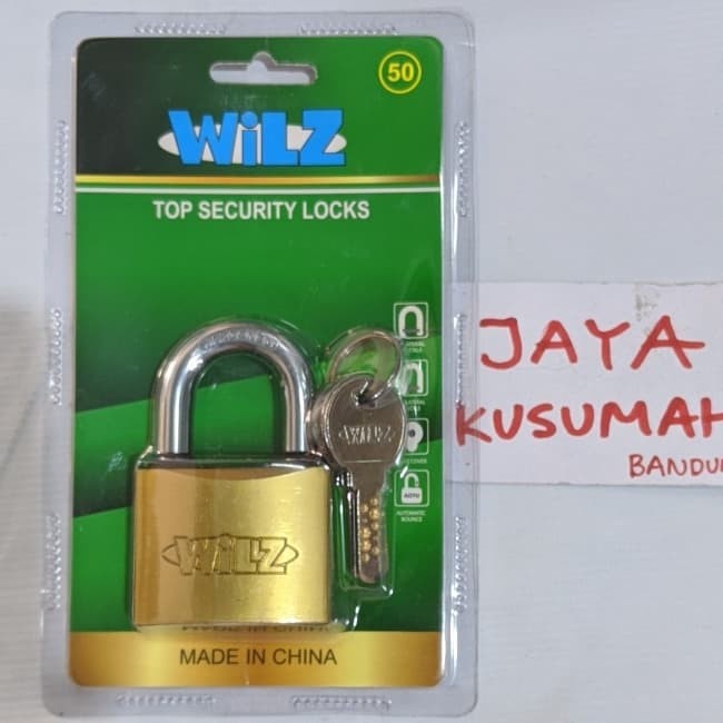 Jual Gembok Wilz 50mm Computer Key Kuningan Diskon