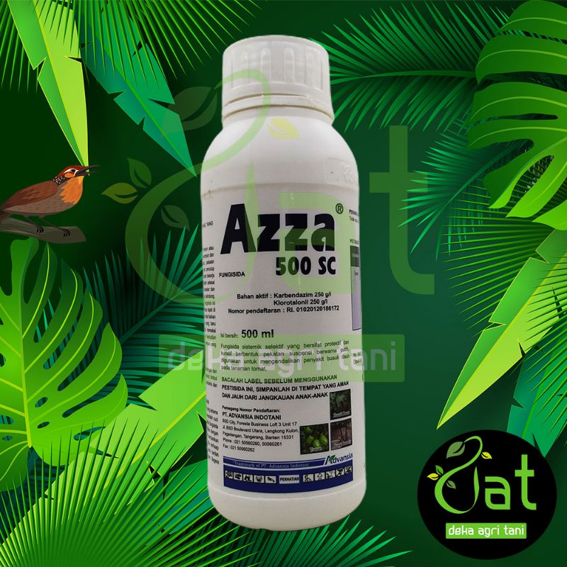 FUNGISIDA AZZA 500SC 500ML bahan aktif karbendazim+klorotalonil