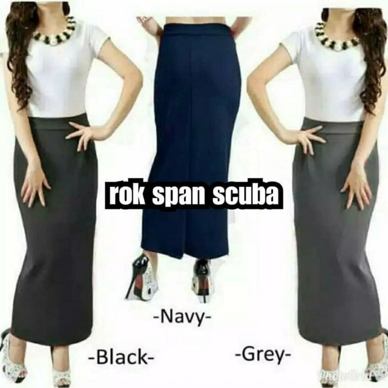 ROK SEPAN SCUBA PREMIUM/ROK WANITA UNTUK KERJA/UNTUK REMAJA-8