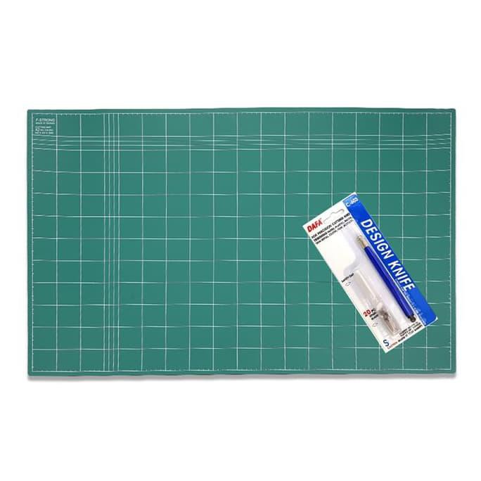 

Limited Stock Paket Hemat Cutting Mat A2 Double Sided + Pen Cutter Design Knife ><