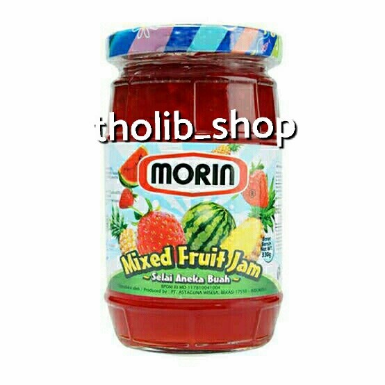 

selai morin mixed fruit jam 330gr jar