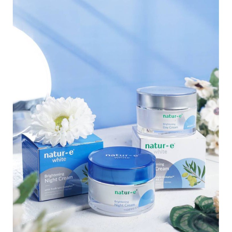 natur E white day cream & night cream