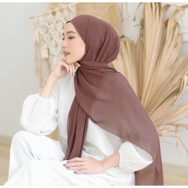 Pashmina Ceruty Babydoll Premium / Hijab Ceruti / Jilbab