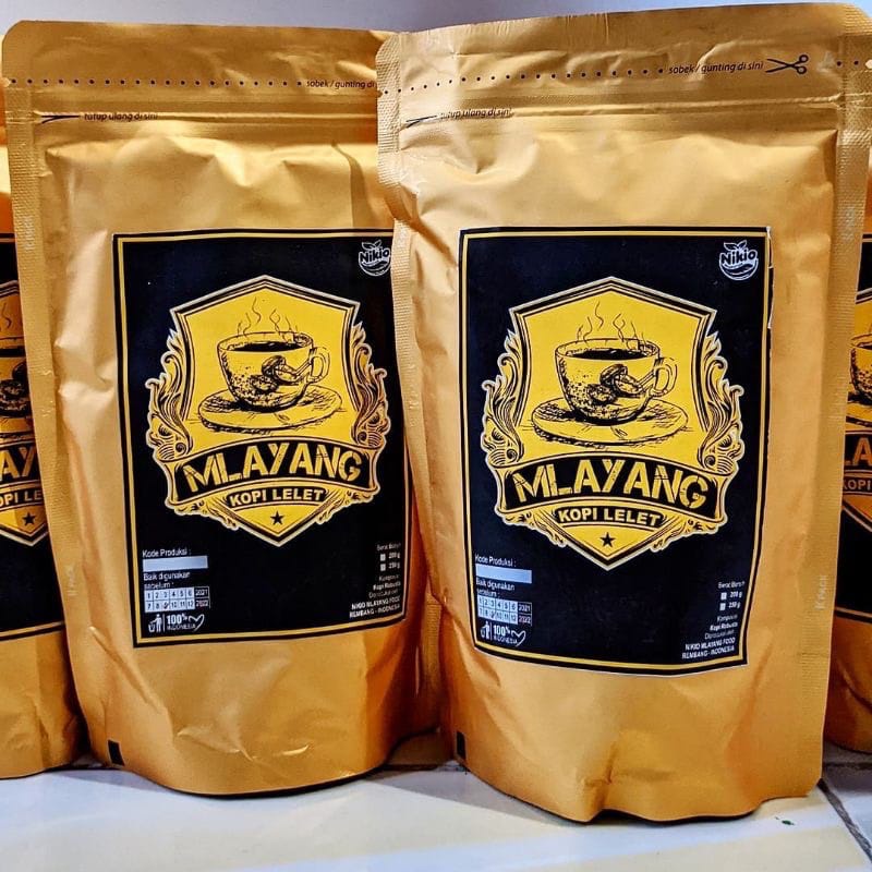 KOPI LELET KOPI MLAYANG KHAS LASEM REMBANG 200 GRAM