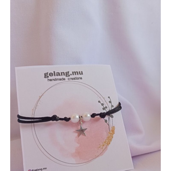 gelang tali mutiara bintang