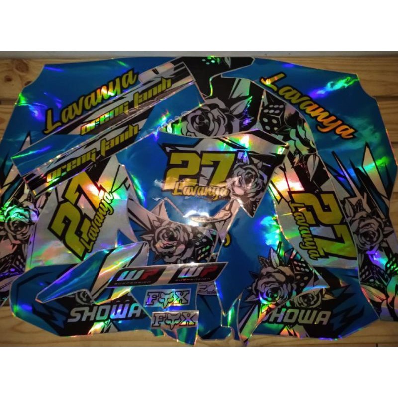 decal hologram klx,,dtracker,,crf,,wr
