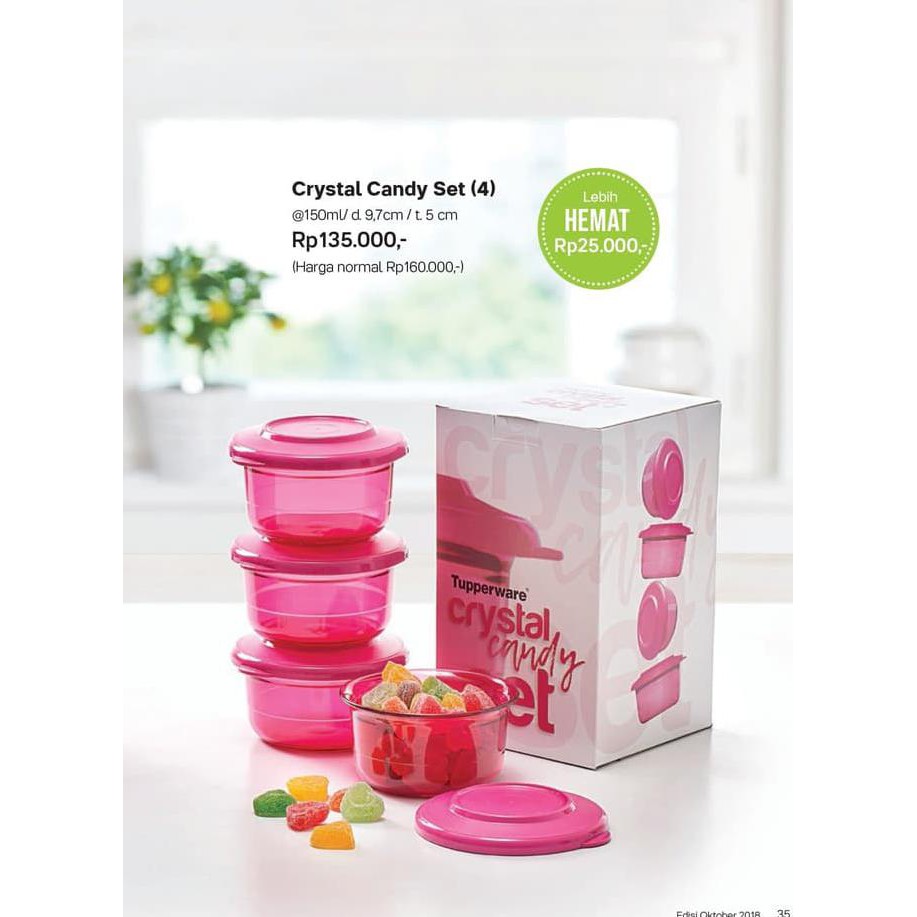 Dijual Tupperware Crystal Candy Wadah Tempat Makanan Kecil Cristal Candi u Murah