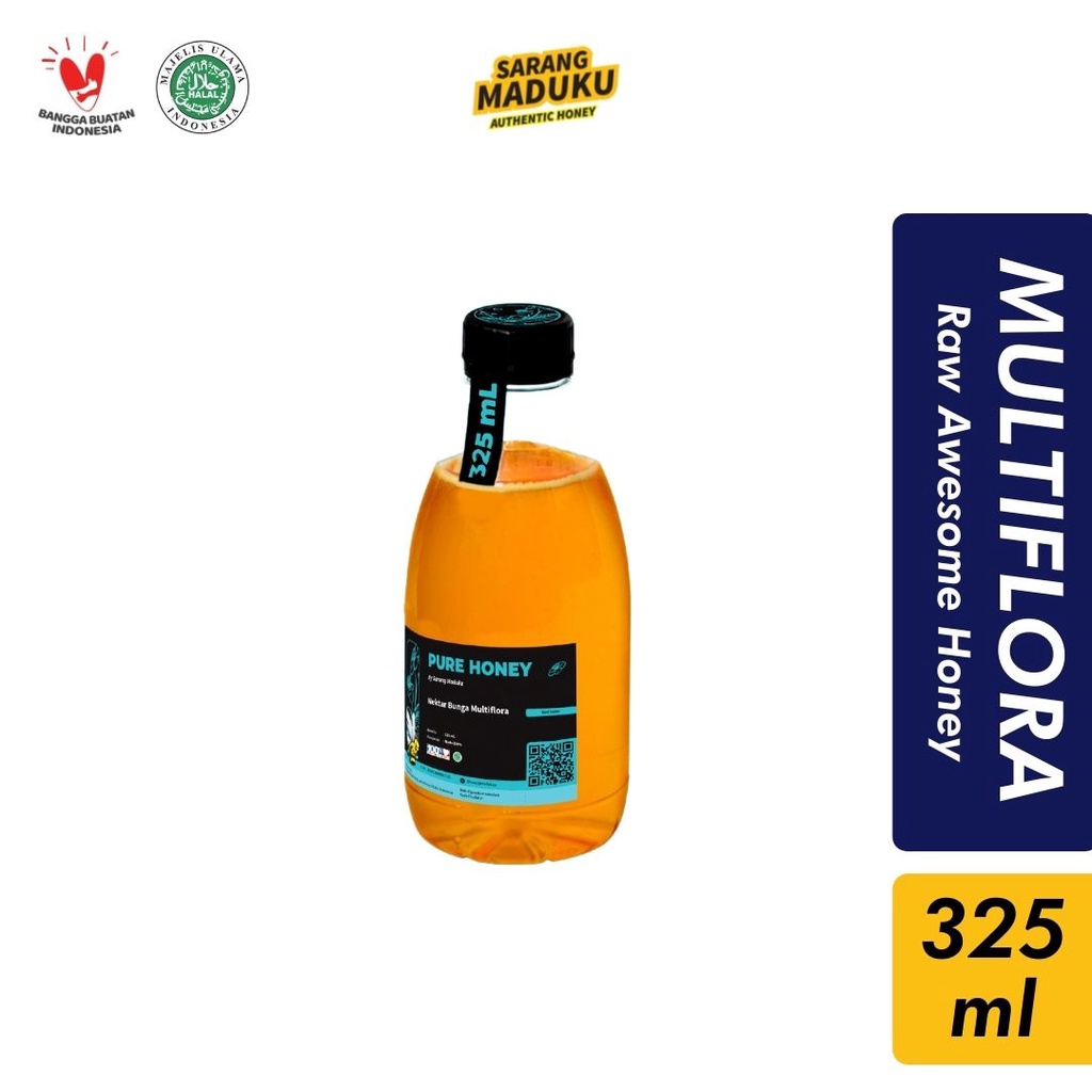 

Madu Murni Asli Alami 100% Nektar Bunga Raw Honey [325ml]