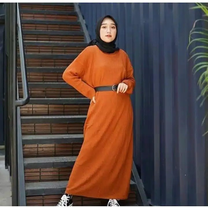 MEDARI LONG DRESS LONG KNITT