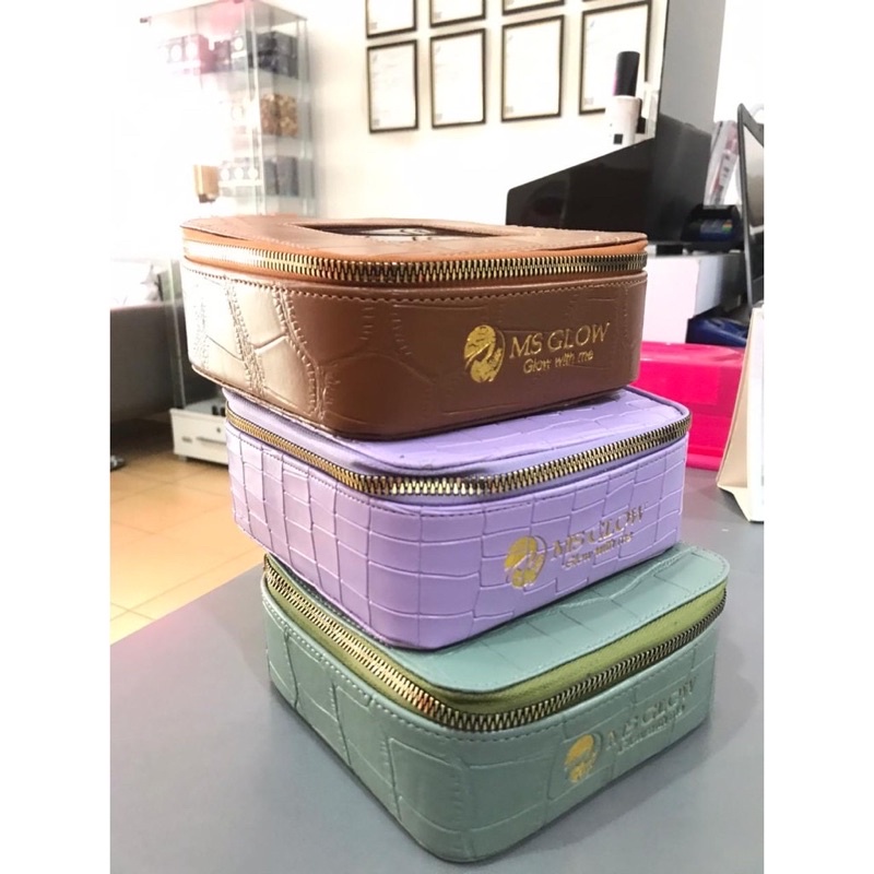 ms glow / box kosmetik / cosmetics box / tempat kosmetik / wadah kosmetik murah / box kaca kosmetik