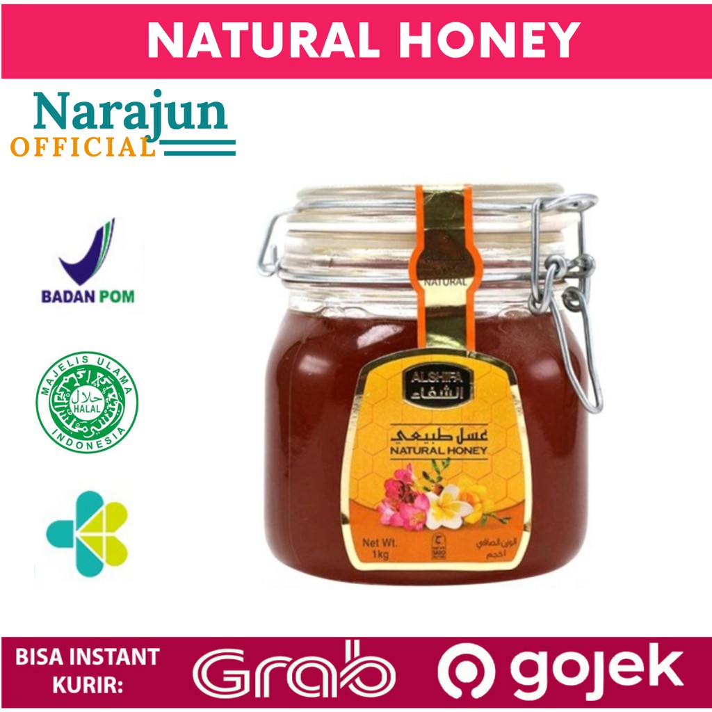 

MADU MURNI AL SHIFA 1 KG FREE 250GR NATURAL HONEY KEMASAN KAWAT ORIGINAL IMPORT ARAB