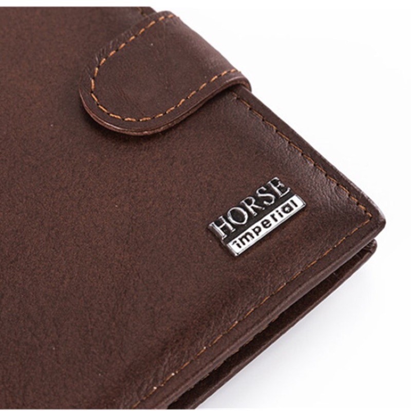 DOMPET PRIA KULIT DOMPET IMPERIAL HORSE KULIT DOMPET LIPAT KULIT KANCING DOMPET PRIA ASLI KULIT