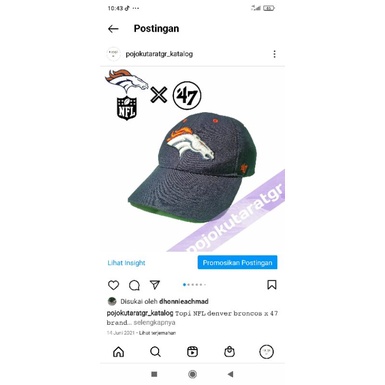 Topi 47 brand x NFL denver broncos second