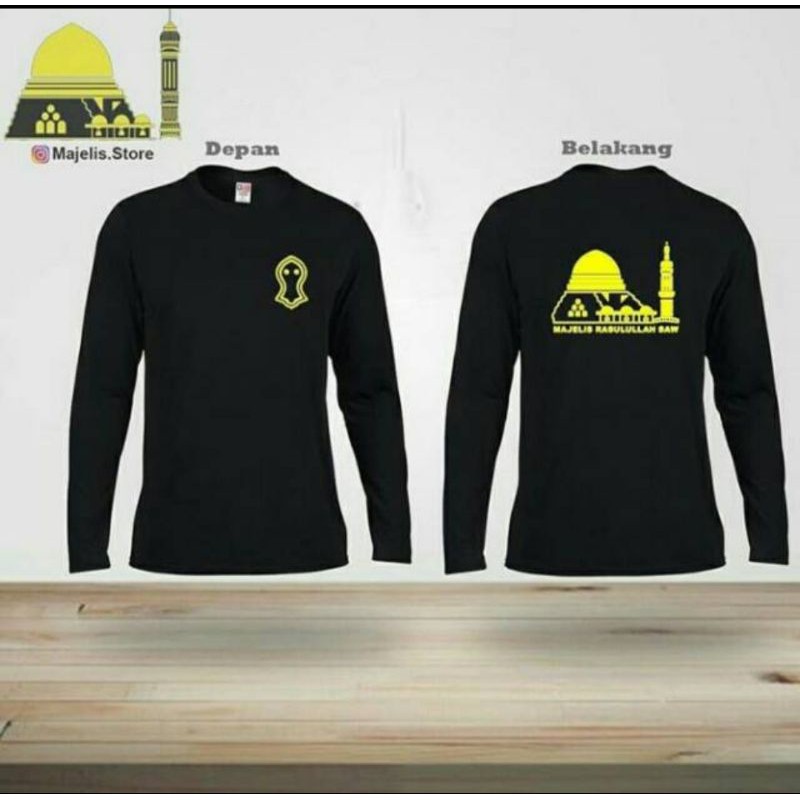 Kaos Lengan Panjang Majelis Rasulullah SAW Custom