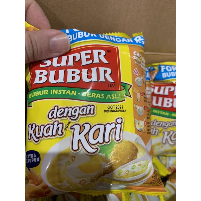 Super Bubur KARI isi 6 pcs x 46gr