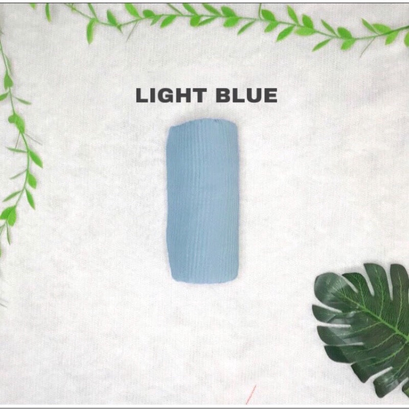 PHASMINA PLISKET LIDI DUYUNG  {90 X 180} AZARA-LIGHT BLUE