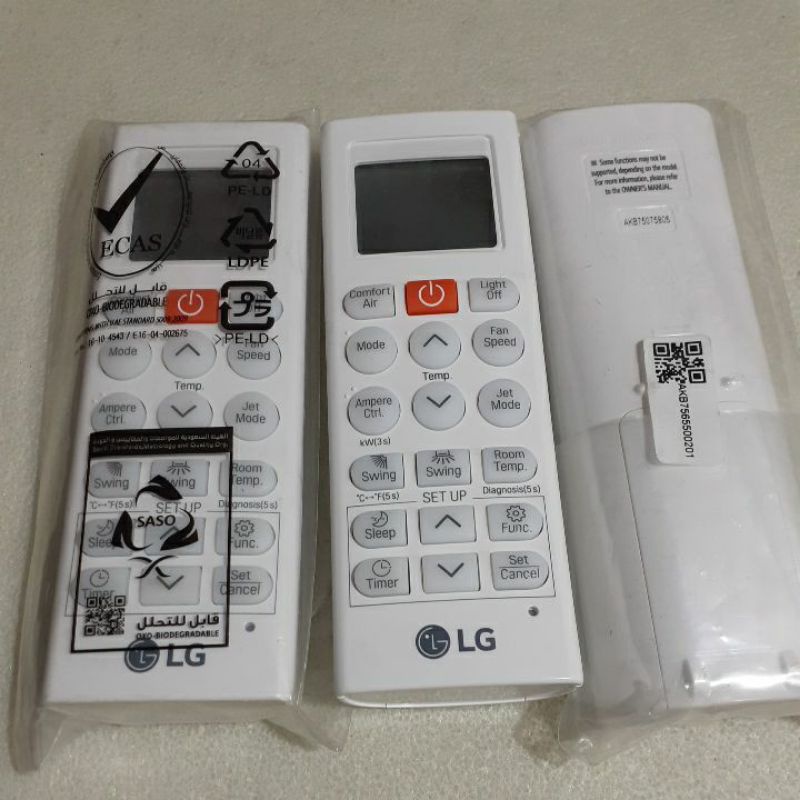 Remote ac LG dual cool smart inverter original LG