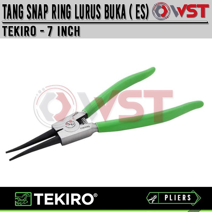 Tekiro Tang Snap Ring Lurus Buka 7"