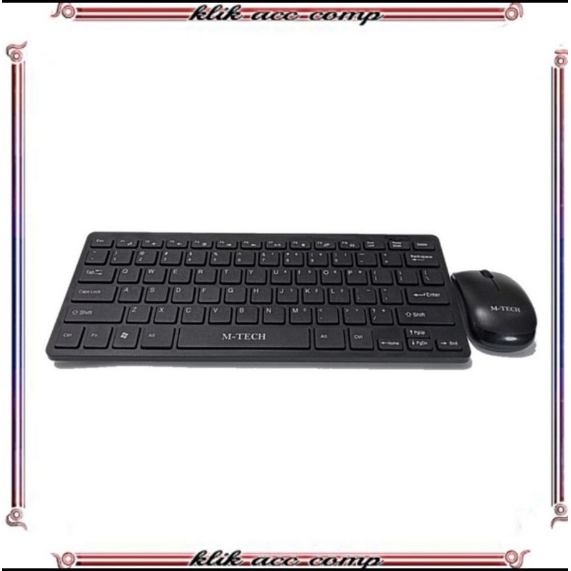 Keyboard mouse Wireless Mini Slim M TECH STK 03