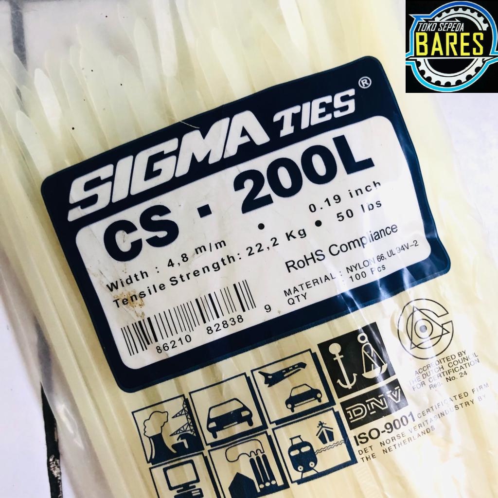 Kabel Tis / Ties Sigma CS - 150T / 200L / 300L / Nylon Cable Tie