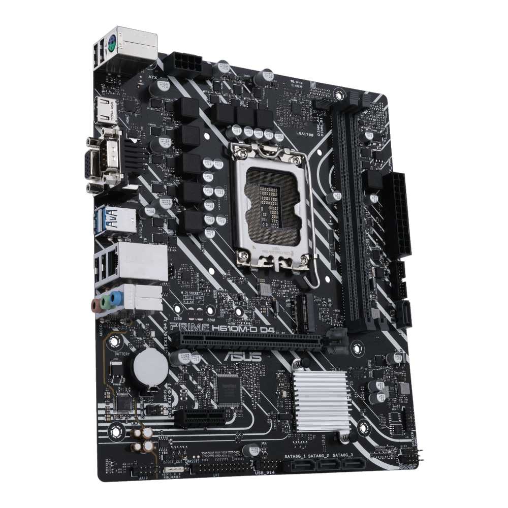 ASUS PRIME H610M-D D4-CSM | Motherboard Intel Gen 12 LGA1700 DDR4 H610