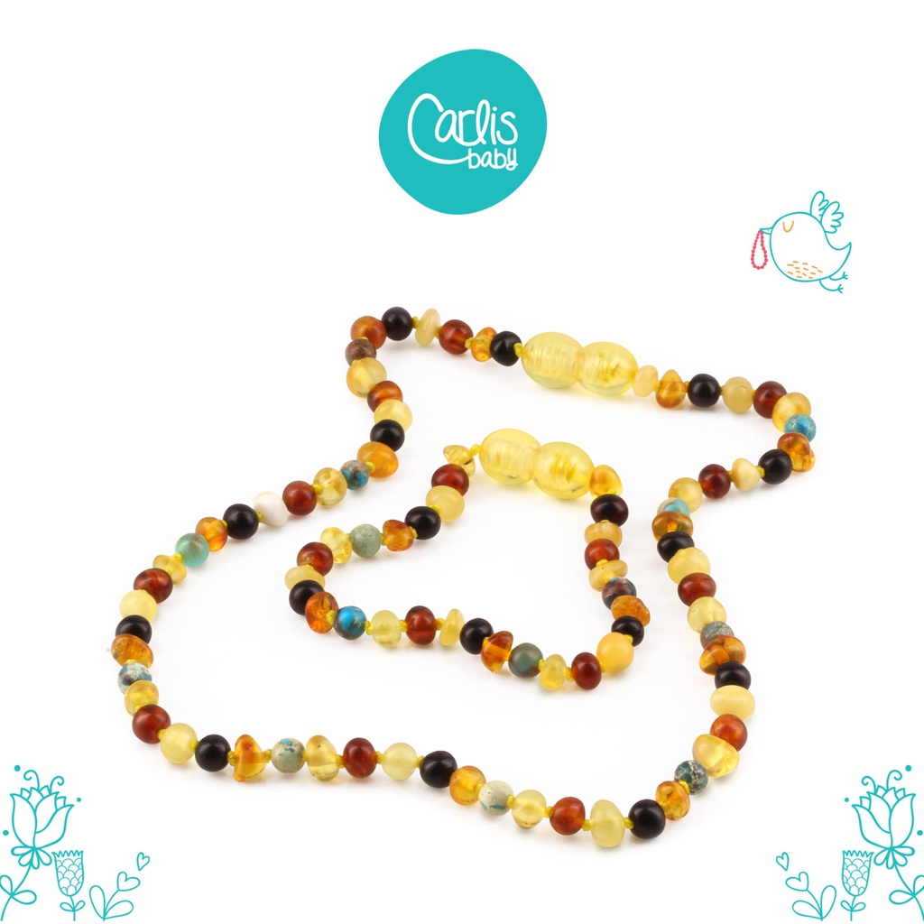 AGL38 Kalung dan Gelang Amber Tumbuh Gigi Bayi By Carlis Baby