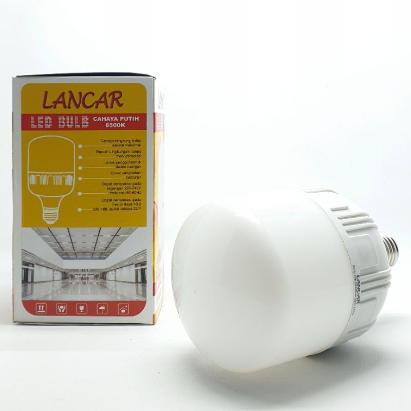 Lancar 30w Lampu Led Tabung Kapsul Ekonomis 30 Watt Cahaya Putih