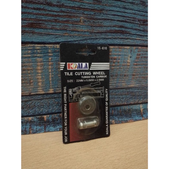 

Tile cutting wheel merk koala ukuran 22mm x 6mm x 2mm