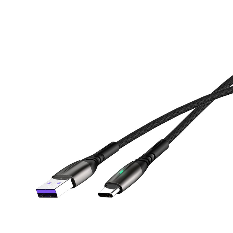 Charger USB Kabel Type-C 5A Huawei SuperCharge RTC-P01C Hitam 100CM RECCI