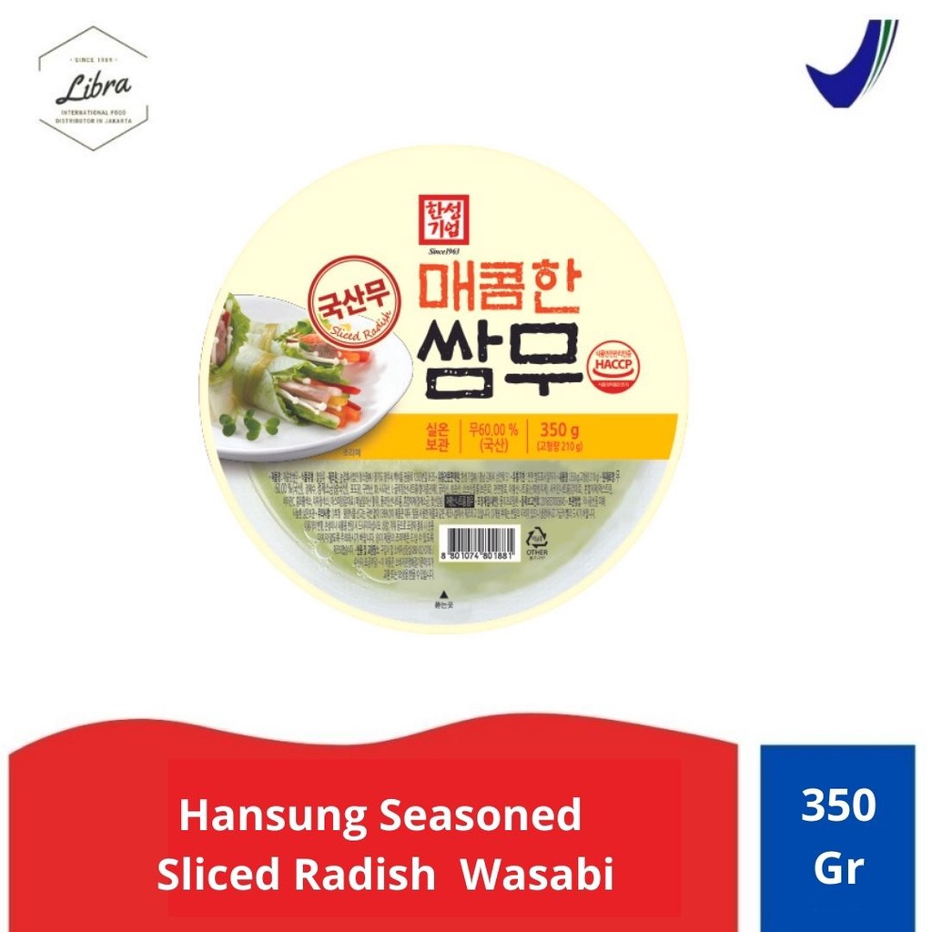 

Hansung Seasoned Sliced Radish Wasabi 350 Gr