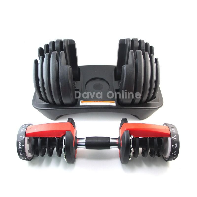 DUMBBELL SET 24 KG F201+BESI PEGANGAN PLUS KUNCI/BARBELL SET VARIAN BEBAN 1-24 KG SATU SET ALAT - TEKNO KITA