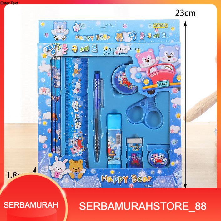 

Murah Paket Alat Tulis 8in1 / Stationery Set / Study Set Anak Karakter / Set Alat Tulis