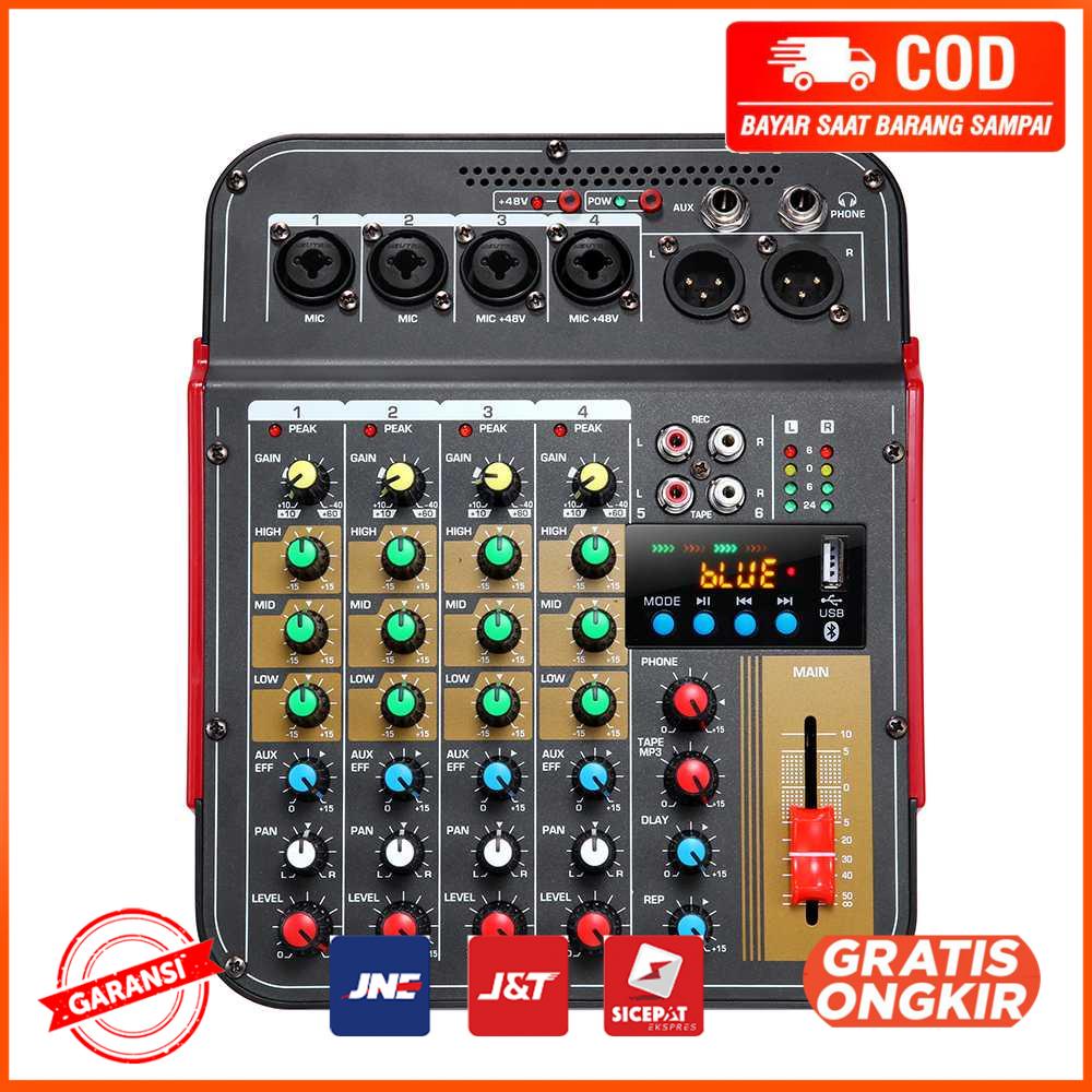 Professional Live Audio Mixer DJ Bluetooth 6 Channel - MX-i6