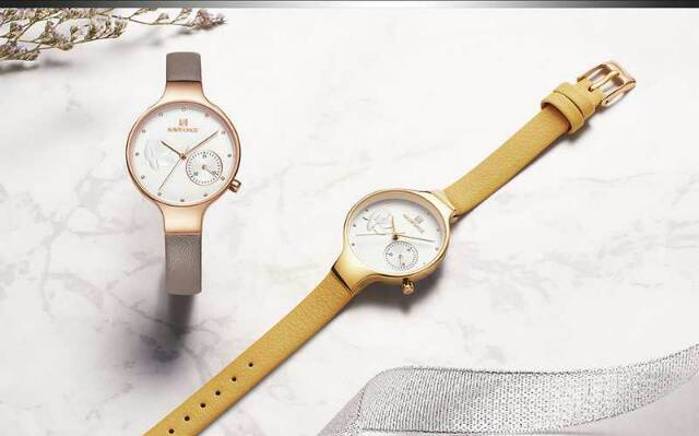 Jam wanita Naviforce 5001 original leather