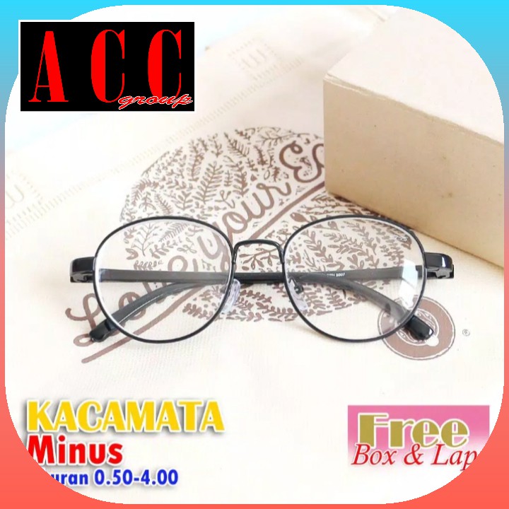 NEW KACAMATA MINUS OVAL TERBARU- (0.50 S/D 6.00) -KACAMATA MINUS OVAL KOREAN STYLE